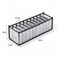 thumbnail image 3 of 11-Compartment Sock Organizer for Drawer, Foldable Mesh Sock Storage Box, Closet Underwear Organizer Bin, Space Saving Drawer Divider for Socks, Underwear, Ties & Baby Clothes, 3 of 5