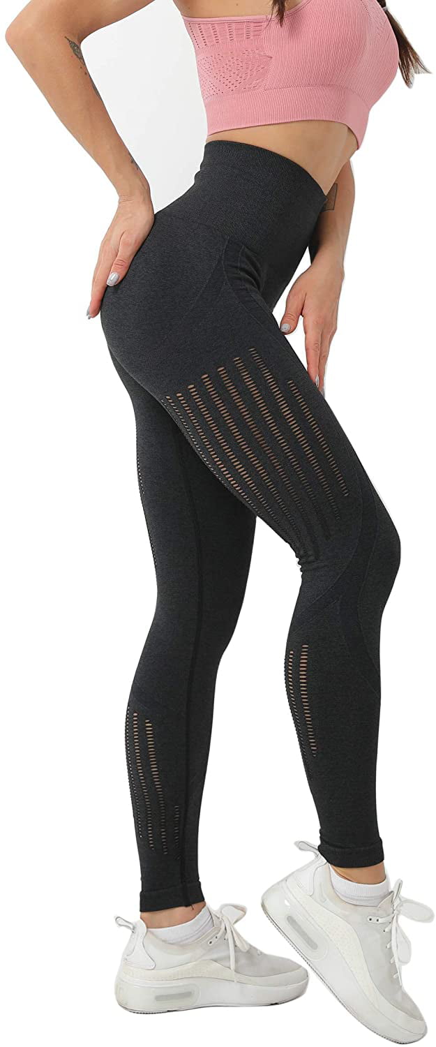 Women's High Waist Seamless Leggings Ankle Yoga Pants Squat Proof Tights -  Walmart.com