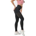 thumbnail image 4 of Leggings sin costuras de cintura alta para mujer Pantalones de yoga al tobillo Medias a prueba de sentadillas Xemadio LRWJ018-9, 4 of 4