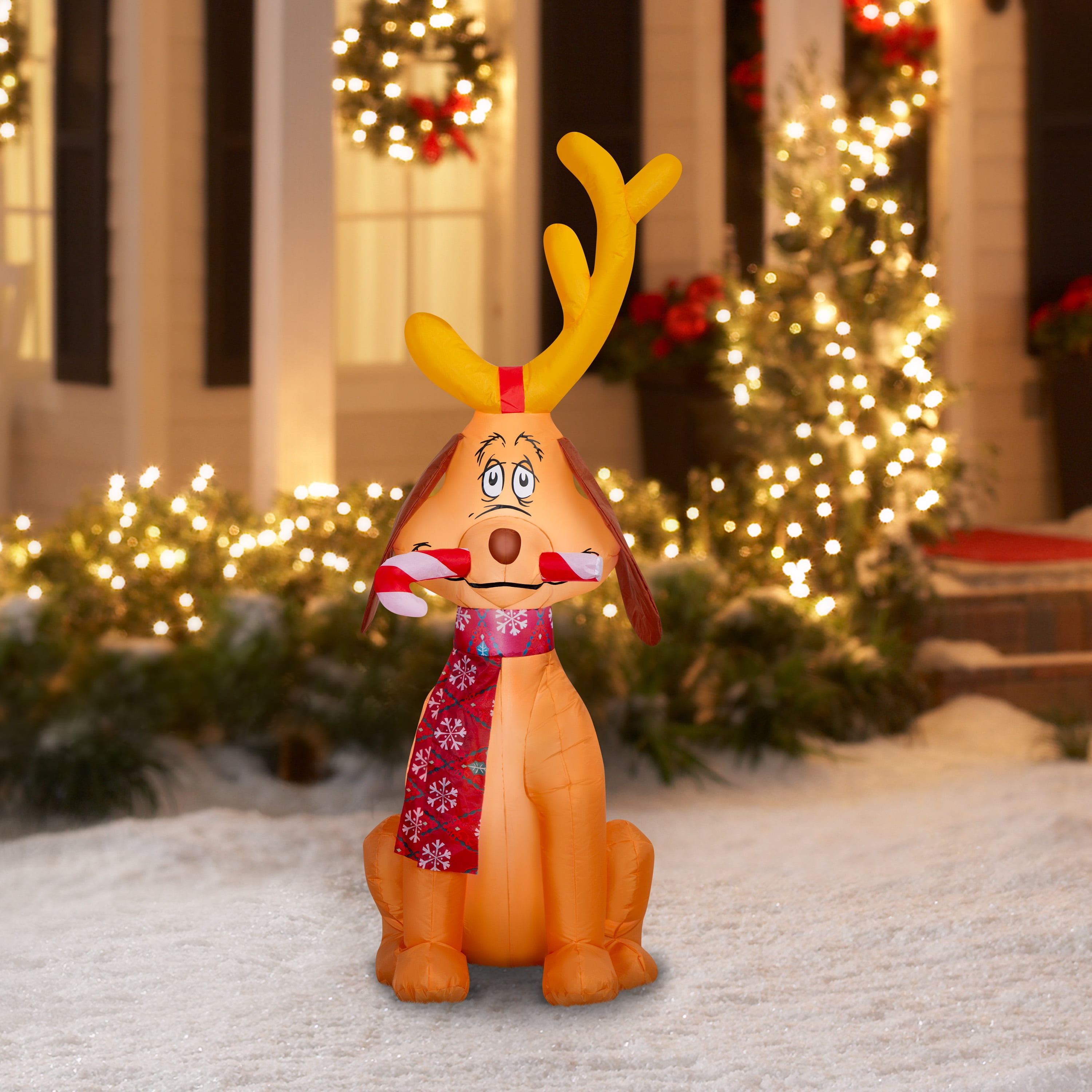 Max gonflable lumineux de Noël avec canne en sucre Dr. Seuss 21,6535 po x 35,0393 po x 59,8424 po x 2,8886 lb 5'AB MAX AVEC SAPIN DE NOËL