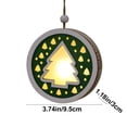 thumbnail image 3 of Wooden Christmas Cabin Hanging Christmas Decorations Light Up Christmas Tree Hanging Decoration, 3 of 6
