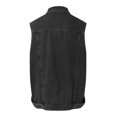 thumbnail image 5 of Baberdicy Puffer Vest Woman Fashion Casual Denim Vest Fashion Medium Long Coat Turn Down Collar Coat Sleeveless Denim Jacket Sweater Vest Grey, 5 of 7