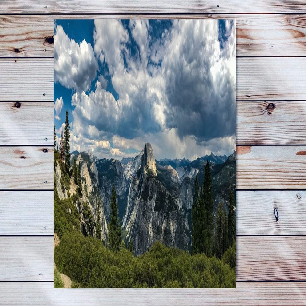 Yosemite Canvas Wall Art For Living Room Modern Artwork Half Dome Panorama In Yosemite National