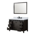 thumbnail image 3 of Marsyas 48 in W Brown Bath Vanity, Cultured Marble Countertop, Faucet Set and 44 in Mirror, 3 of 6