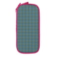 thumbnail image 2 of XMXY Houndstooth Checkered Pencil Case Cute Aesthetic, Portable Pencil Bags with Compartments Zipper Pink, 2 of 7