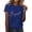 Blue, variant on Womens Tops Bride Bridesmaid Crew Neck Cotton Tee Summer Tops for Women