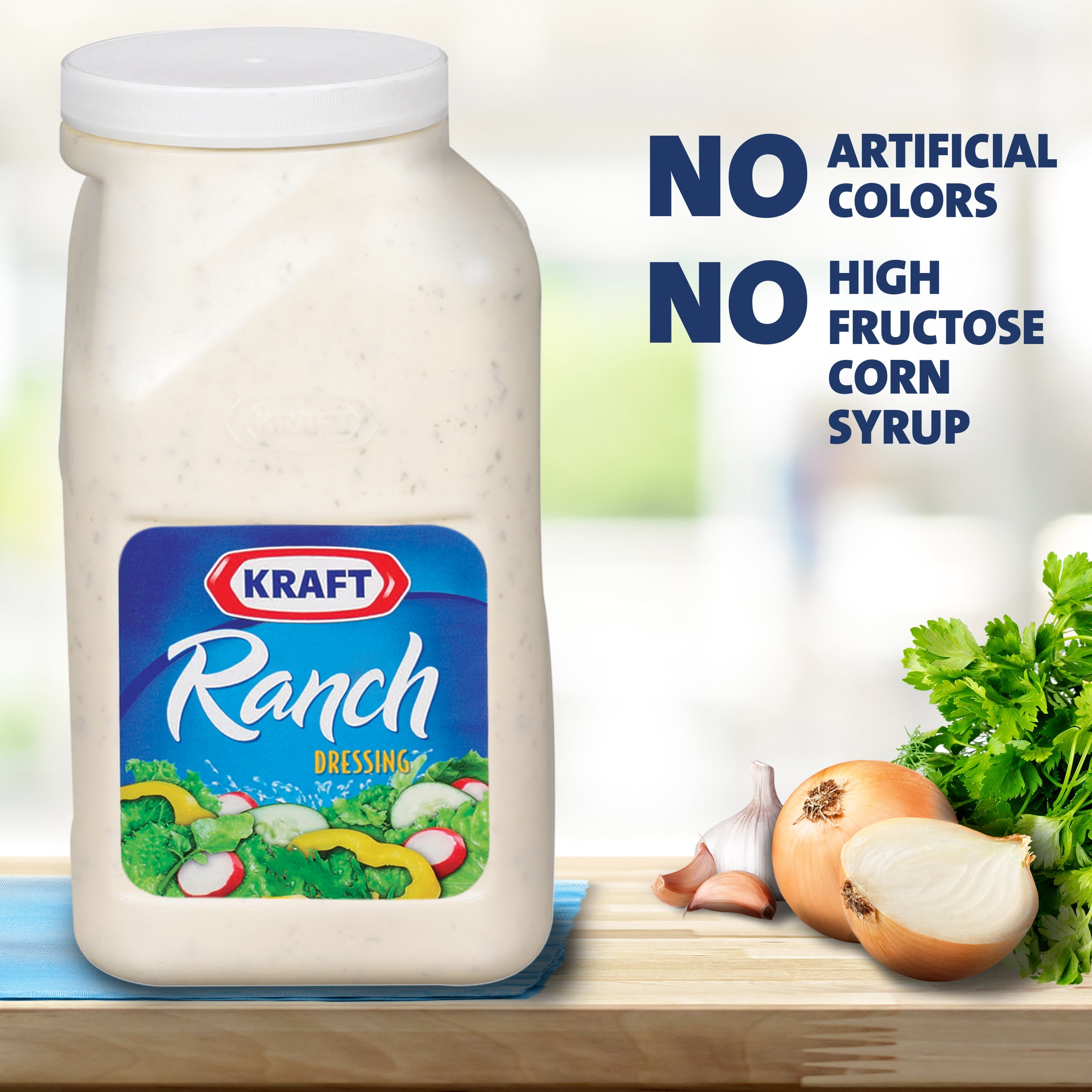 (4 pack) Kraft Ranch Dressing, 1 gal Jug