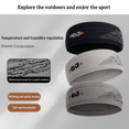 thumbnail image 3 of Bandeau de Sport Antidérapant, Bandeau de Performance Sportive, Unisexe, Élastique, Absorbant la Sueur, Coton de Haute Qualité, Adapté pour Yoga, Course, Football, Randonnée en Plein Air et Autres Sports, Gris, 3 of 9
