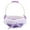 Purple, variant on Mutably Wedding Flower Girl Basket Decorative Bride Party Woven Round Basket with Basket for Birthday Boys Shower Ceremony Wedding ( Purple )