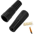 thumbnail image 1 of 2 Pcs Poteaux d'Extension Vissés, Poteaux d'Extension Vissés Convertisseurs pour Rouleau de Peinture, Convertisseurs Universels à Poussée, Outils pour Raclette, Poteaux Télescopiques, 1 of 5