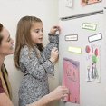 thumbnail image 4 of 54-pack whiteboard magnets, 9 colors - 29 x 79 mm - writable magnets, great for office and school., 4 of 5