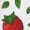 Strawberry1, variant on Xecao Strawberry print women's scoop neck, loose-fit workout tank tops for the gym.