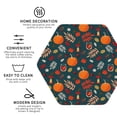 thumbnail image 3 of Pofeuu Autumn with Pumpkins Print Coasters for Drinks, 4Pack PU Leather Coasters, Bar Drink Coasters for Tabletop Protection, Furniture from Damage-Hexagon, 3 of 6