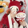 thumbnail image 5 of Cute Halloween Wearable Blanket Hoodie Free Size for Adults Devil Bat Hooded Blanket Oversized Soft Sherpa Hoodie Women Throw Cloak Wrap with Demon Wings, 5 of 8