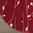 thumbnail image 3 of Nourison Grafix Contemporary Botanical Red Area Rug, 3 of 9