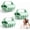 Green, variant on 3 Pack Silicone Scalp Massager, Soft Silicone Scalp Scrubber Shampoo Cleaning Brush for Stress Relax, Silicone Hair Massager Brush for Wet Dry Hair Use (Blue)