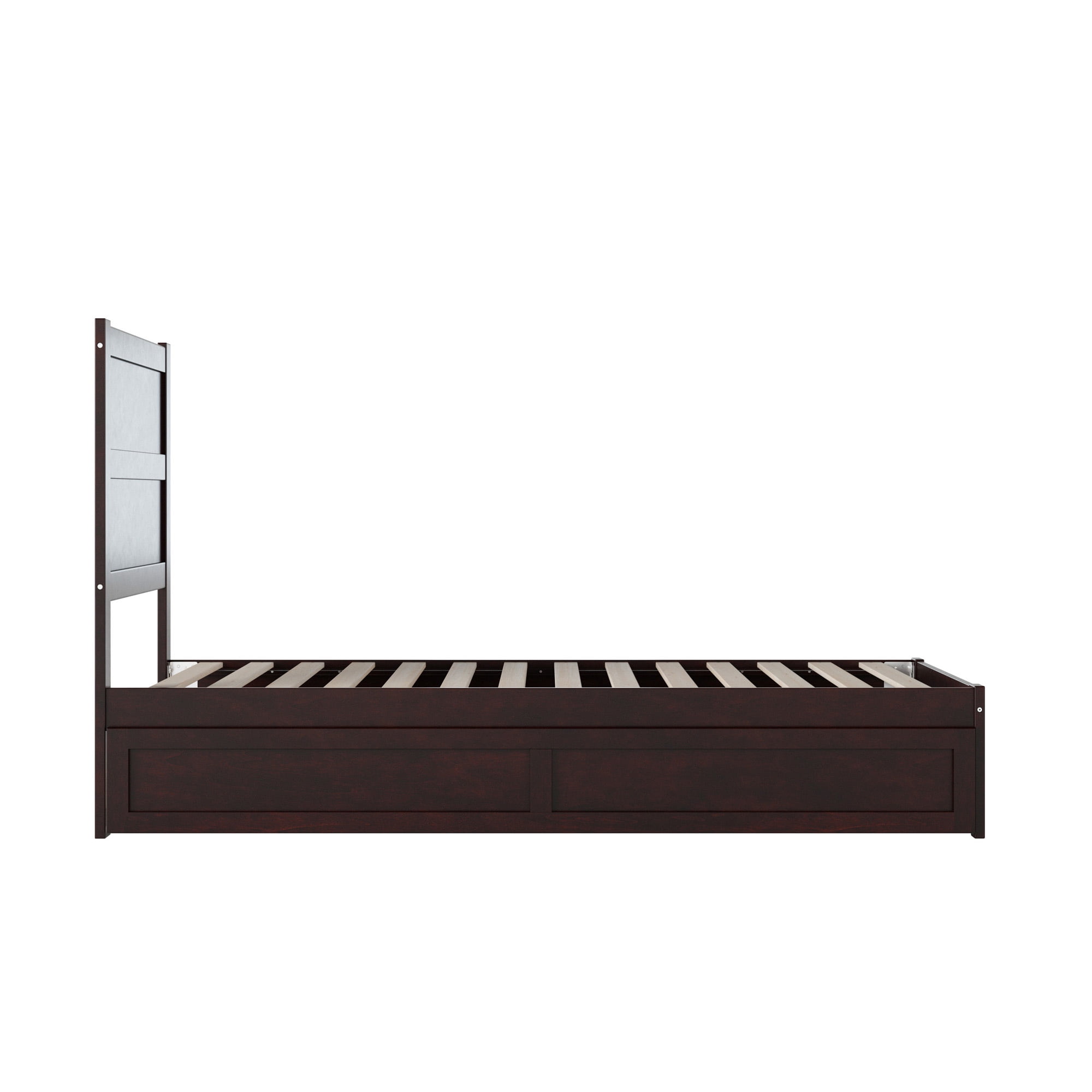 AFI NoHo 14" Twin XL Wood Platform Bed Frame with Twin XL Trundle, Espresso