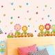 thumbnail image 2 of Calcomanías de pared para habitaciones infantiles y guarderías con adorables patrones de animales para dulces sueños, 2 of 5
