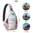 thumbnail image 4 of Seashell and Sailing Themed Lightweight Sling Backpack Multipurpose Crossbody Bag with Layered Storage Durable and Stylish for Travel Hiking and Daily Use, 4 of 6