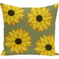 thumbnail image 1 of Simply Daisy 16" x 16" Sunflower Power Flower Print Pillow, 1 of 1