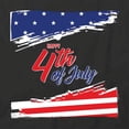 thumbnail image 2 of Happy 4th of July T-Shirt | Patriotic American Black Tee Gift, 2 of 5