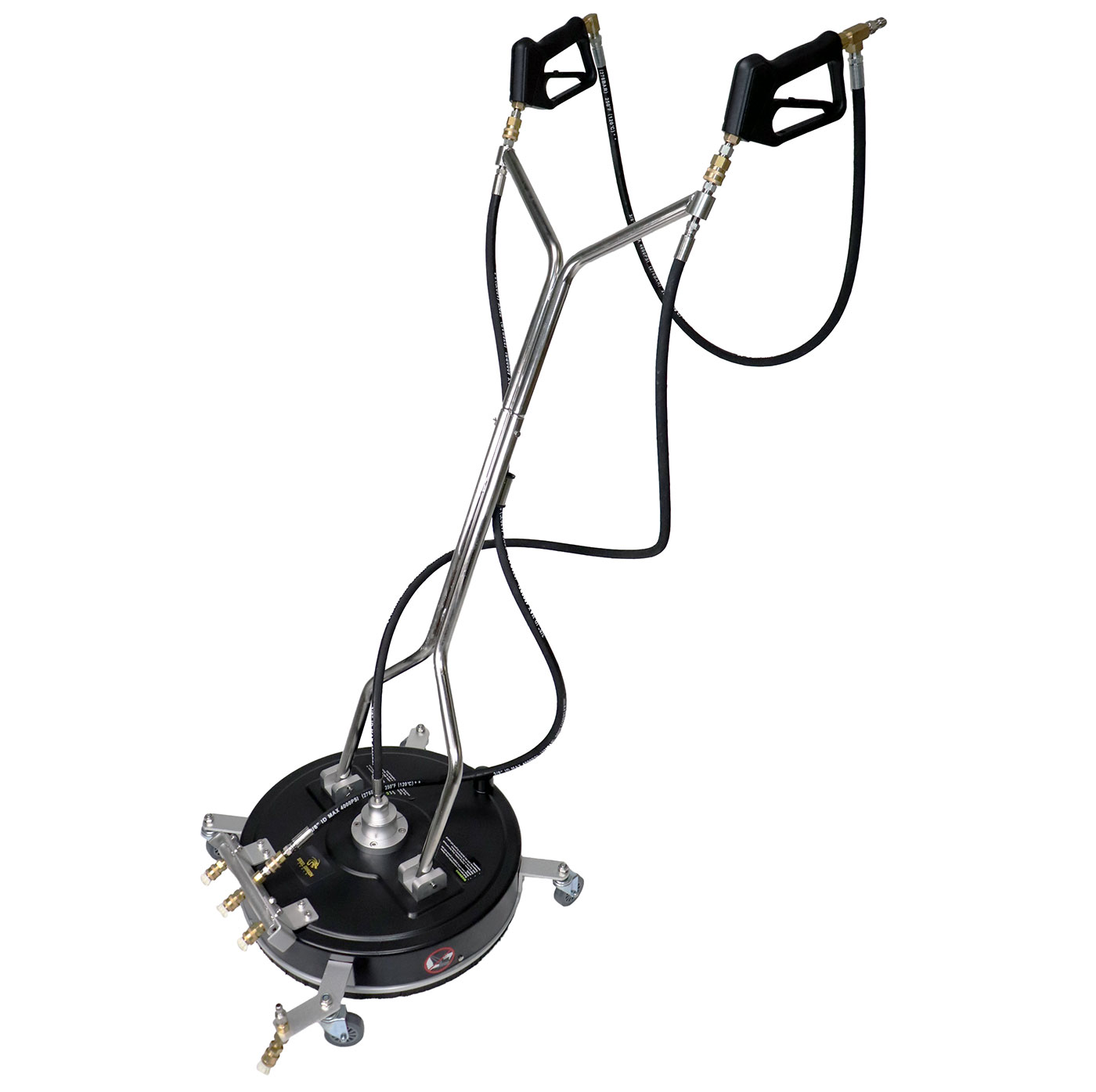 VEVOR Surface Cleaner 20 4000 Psi Pressure GPM Stainless Steel Rotating Rod Surface Cleaner For