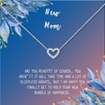 thumbnail image 2 of New Mom Mother's Day Gift, Jewelry For New Mom, Gift for Her, Mother's Day Necklace and Card, Stainless Steel Necklace and Card [Silver Heart,Blue-Orange Gradient], 2 of 5