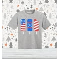 thumbnail image 2 of Shop4Ever Patriotic Popsicles Ice Cream 4th of July Toddler's Cotton T-Shirt 3T Heather Grey, 2 of 6