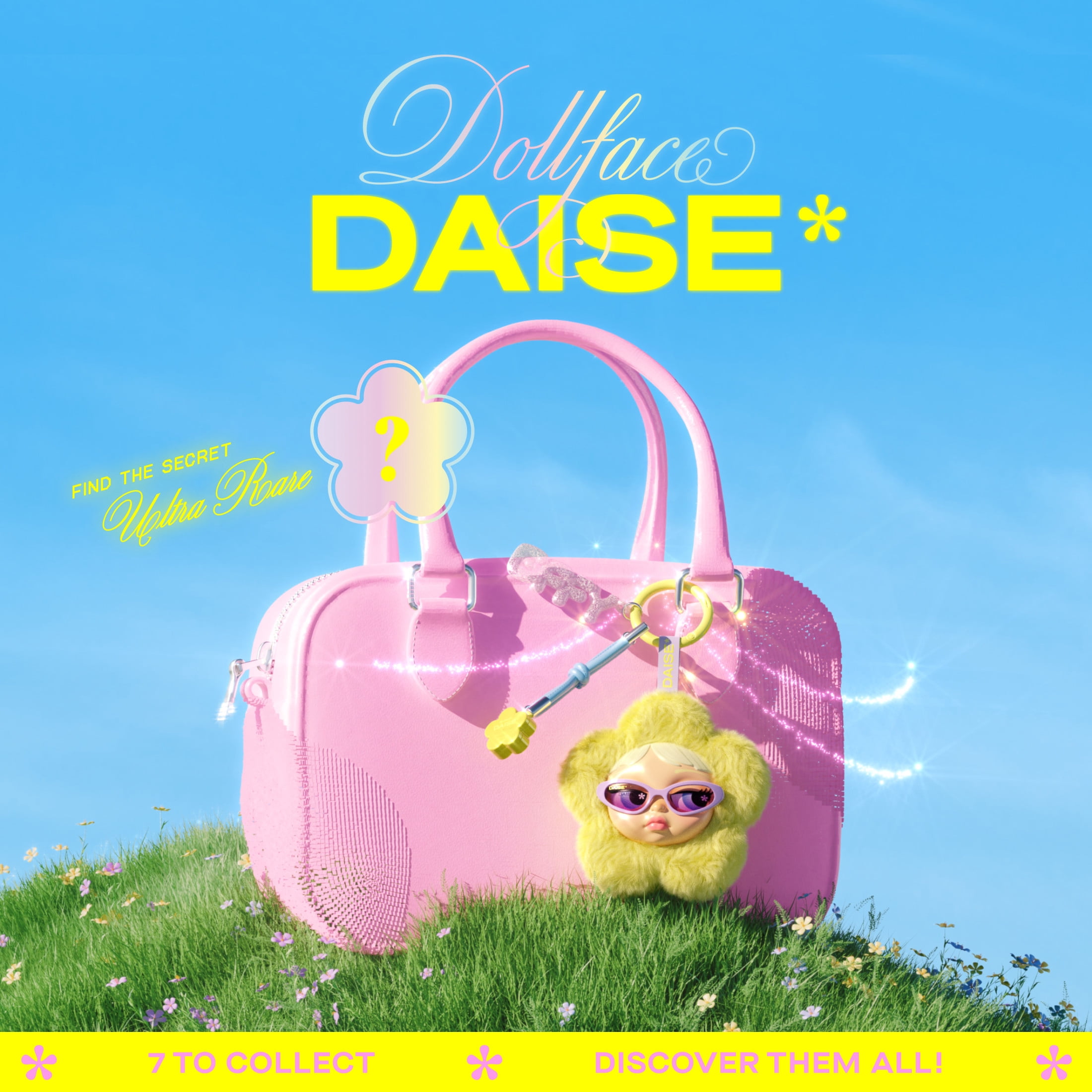 DAISE Blind Box Mystery Dollface Charm & Mini Solid Fragrance, 1 Set | Fragrance 1 g / 0.03 OZ