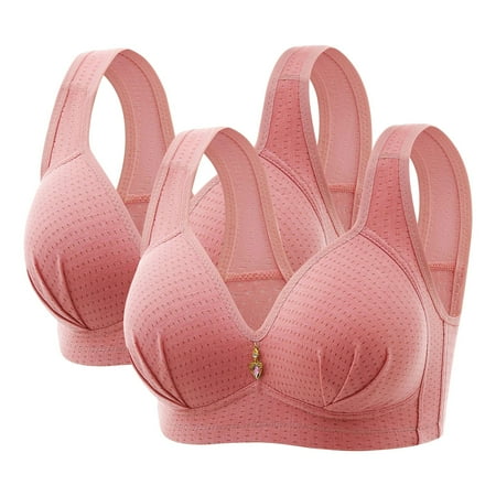 Facrlt Women s Inside Wear Intimates Plus Size Wireless Womens Lingerie Breathable Comfy Seamless High Support Underwire/Underwear for Women