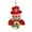 B-Snowman, variant on yulier Christmas Bell Ornaments, Cute Santa Claus Snowman Reindeer Bear Doll Christmas Character Hanging Ornaments Bell Pendant Christmas Tree Decorations Xmas Gifts