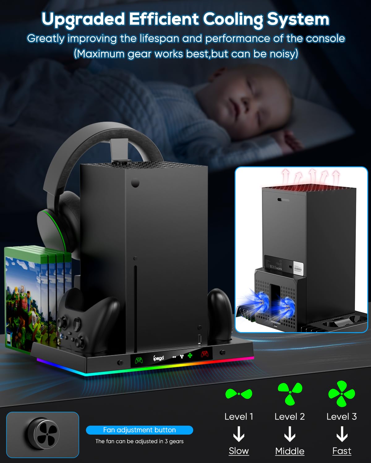 Prociv Xbox Series X RGB Cooling & Charging Station photo 4