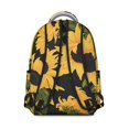 thumbnail image 3 of "Sunflower Print School Backpack with Wildflowers - Roomy Floral Design Bookbag for Women & Teens, Durable Waterproof College Backpack with Laptop Sleeve, Multiple Organizational Pockets", 3 of 6
