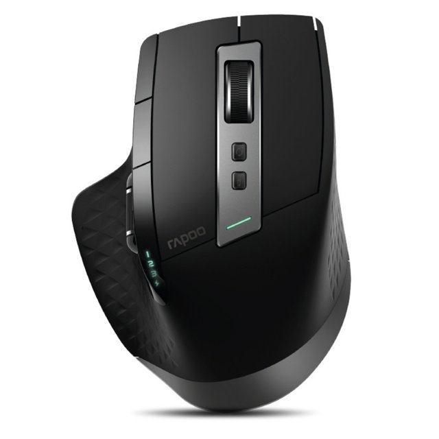 Ratón de carga inalámbrico Bluetooth MT750S, ratón de mano grande para oficina con varios modos de funcionamiento
