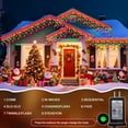 thumbnail image 3 of Luces de cadena JDGJYDS 30 m 900 LED multicolor para exteriores, 3 of 6