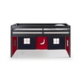 thumbnail image 5 of Alaterre Furniture Jasper Twin Junior Loft Bed, Espresso Frame and Blue/Red Playhouse Tent, 5 of 6