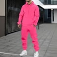 thumbnail image 2 of JAJAHO Mens Hoodies Tracksuits Casual Athletic Wear Long Sleeve Pocket Sweatshirt Ankle-Tied Sweatpants Joggers 2 Piece Sweatsuits Cozy Outfit, 2 of 4