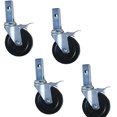 thumbnail image 1 of Pro-Series GSSI-C54P Pro-Series GSSI-C54P Heavy-Duty 5 Inch Hard Rubber Locking Caster- Set of 4, 1 of 1