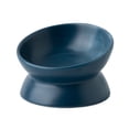thumbnail image 1 of Cuencos de cerámica para gatos,Tazón de comida para gatos elevado inclinado,Platos de alimentación para mascotas de porcelana,Protege la columna vertebral de la mascota, 1 of 5