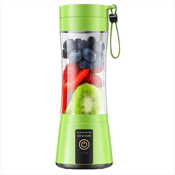 Licuadora Portátil, Mini Batidora de 6 Cuchillas para Batidos, Malteadas y Jugos, Exprimidor de Mano Portátil con Carga USB.