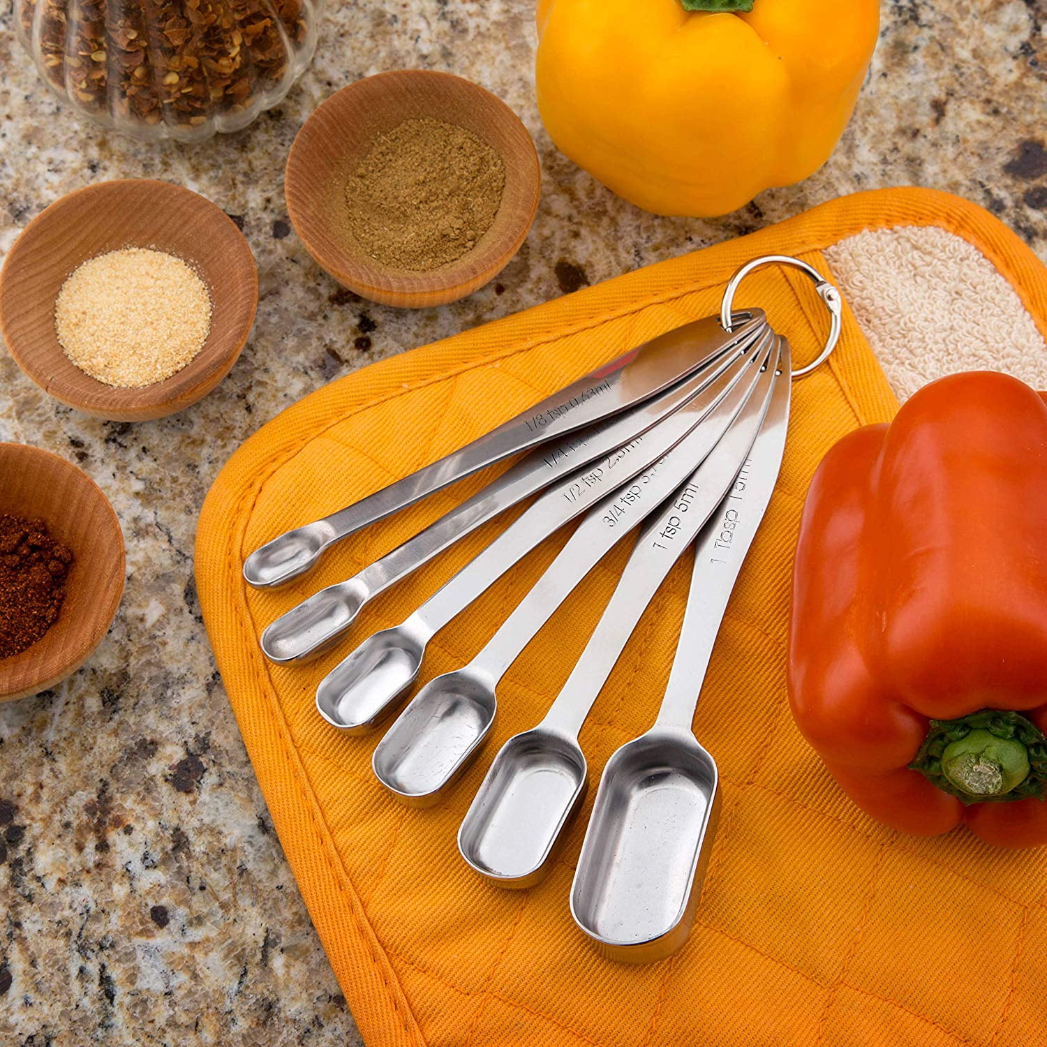 Sur La Table Spice Measuring Spoons, Set of 6