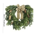 thumbnail image 3 of mimilili Artificial Pine Wreath with Pinecones and Decorative Bow for Indoor Outdoor Holiday Home Wall Door Decoration Seasonal Display Christmas Ornaments, 3 of 4
