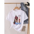 thumbnail image 1 of Camiseta de manga corta con estampado de árbol para mujer, blusa bonita de los años 90, ropa de Navidad, camiseta estampada, 1 of 5
