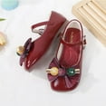 thumbnail image 7 of Dreamtale New Jelly Mary Jane Shoes Cosplay Frozen Elsa Anna Cinderella Princess Shoes for Kid(Candy Bow Red,6M US Toddler), 7 of 7