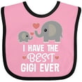 thumbnail image 3 of Inktastic Best Gigi Grandma Ever Grandchild Boys or Girls Baby Bib, 3 of 4