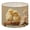 Color 2, variant on Linen Drum Lampshades Vintage Gold Framed Easter Rabbit Floral Crown Lovely Furry 13"x13"x10" Light Shade for Table Lamps Floor Lamps Drum Lamp Shades Lampshade Replacement Assembly Required