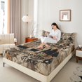 thumbnail image 3 of Erosebridal Teens Camping Car Bed Sheets 4pcs,Rustic Plants Branches King Sheets for Boys Girls,Lightweight Room Decor, 3 of 5