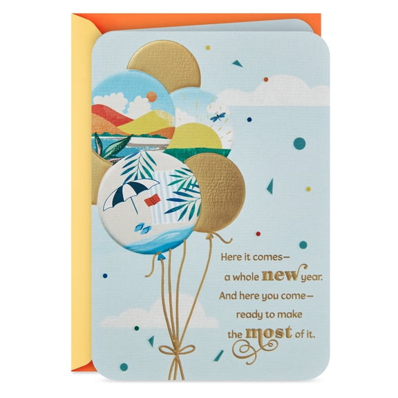 Hallmark Birthday Greeting Card (Wishes for Good Times Ahead)
