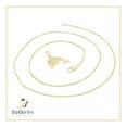 thumbnail image 5 of BEBERLINI Dolphin CZ Charm 14K Gold Filled Box Chain Pendant Necklace Jewelry Women 20", 5 of 7