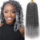 thumbnail image 1 of Passion Twist Hair Ahrencan Grey, 35 cm, 7 paquetes para mujer, 1 of 7